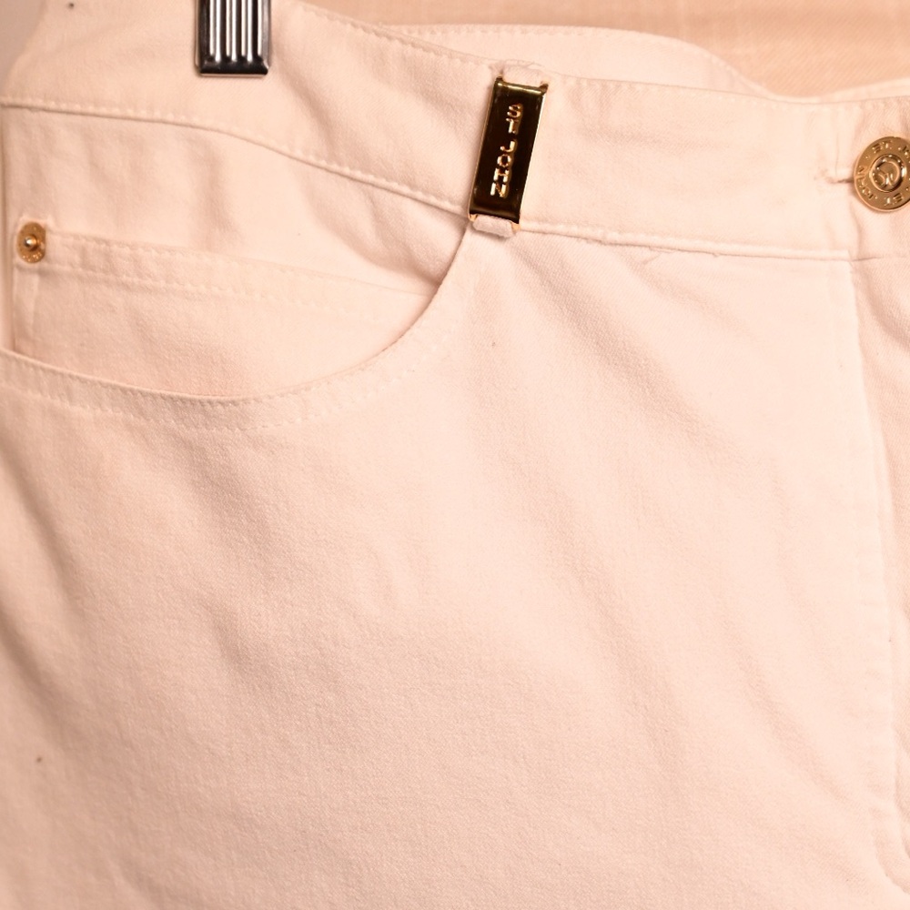 St. John White Jean Pants